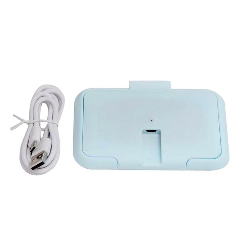 Calentador de servilletas húmedas portátil con tapa, Mini USB, oficina, uso para recién nacidos