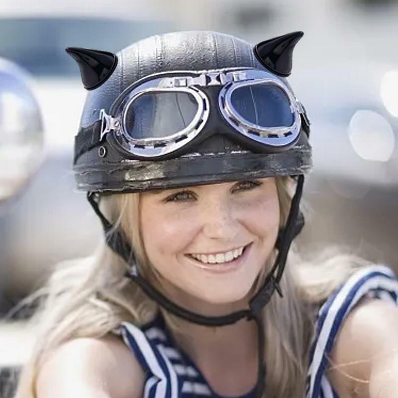 Horn Headgear Vintage Adhesive Motorcycle Headgear Accessory Bicycle Motorcycle Smooth Surfaces Headgear Decor Headgear Horn