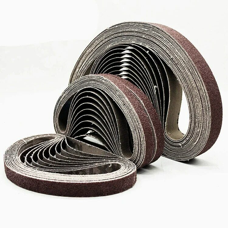 Cinturones de lijado abrasivos, banda de pantalla abrasiva para pulido de madera y Metal suave, P60/P80/P120/P240/P400/P600/ P1000, 20 unidades