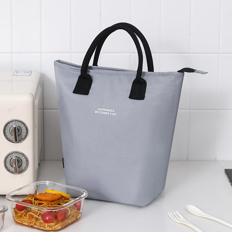 Multifuncional Oxford Large Capacity Cooler Bag, impermeável, portátil, zíper, almoço térmico sacos para piquenique ao ar livre, armazenamento de alimentos