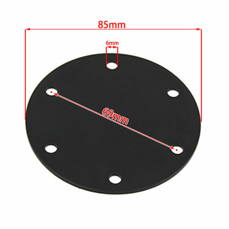 1 Set Universal Car Truck Steering Wheel Horn Cover Button Delete Plate Cover 6 Hole Aluminum Interior Replacement Part