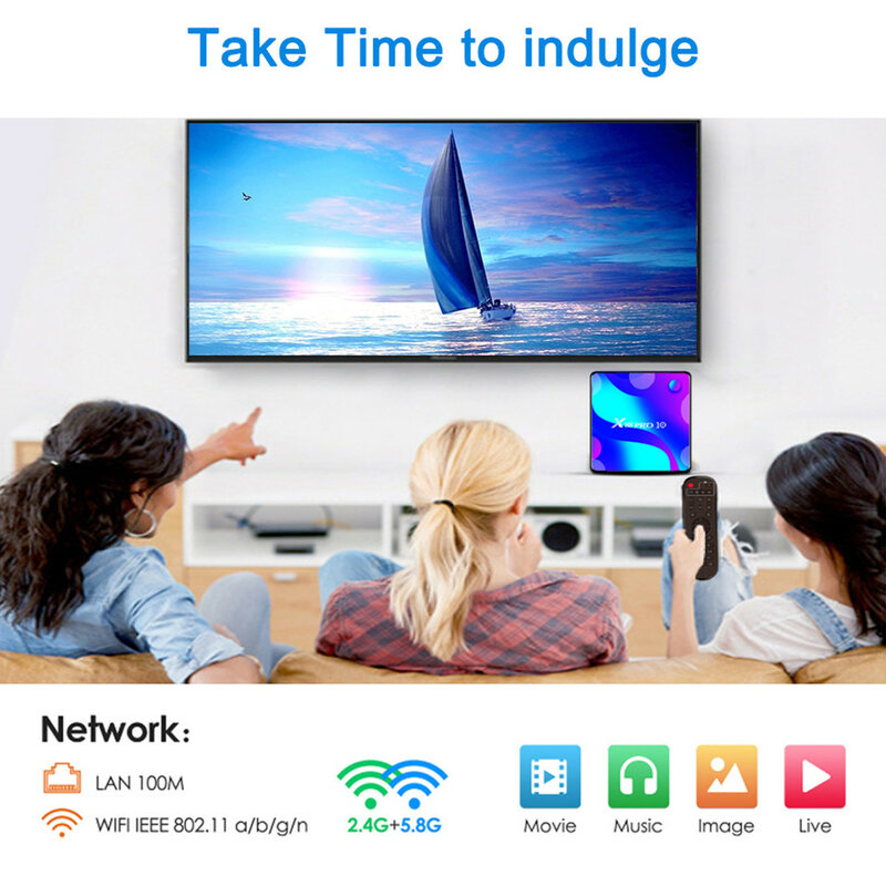Boîtier TV X88 Pro 10, Android 10.0, Rockchip 3318, 4K, Wifi, HDR, IPTV, pour les touristes