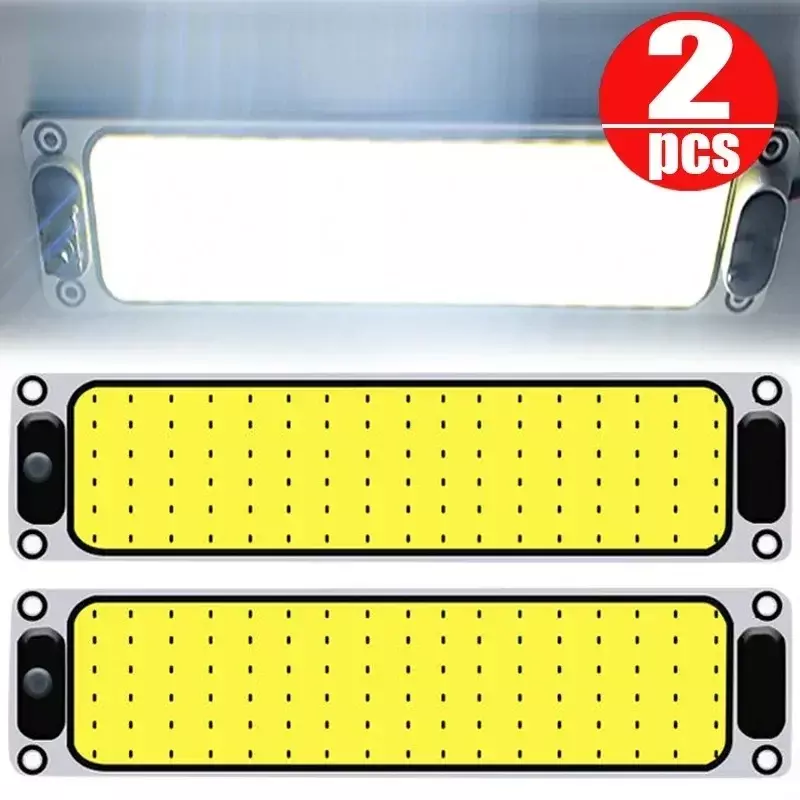 108 LED oświetlenie COB wewnętrzna lampa do odczytu samochodu ciężarowego światła kopułowe wysokiej jasności Panel żarówki z przełącznikiem 12V-85V