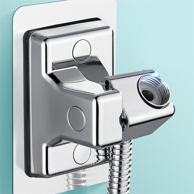 Uniwersalny uchwyt do prysznica regulowany uchwyt na prysznic do montażu ścienny samoprzylepny uchwyt ręczny do prysznica akcesoria łazienkowe
