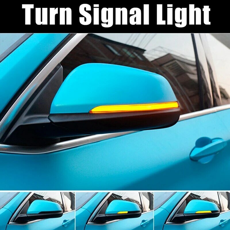 2X samochód LED dynamiczny włączony kierunkowskaz światło lusterka bocznego wskaźnik migający dla-BMW F20 F21 F22 F30 E84 1 2 3 4 serii