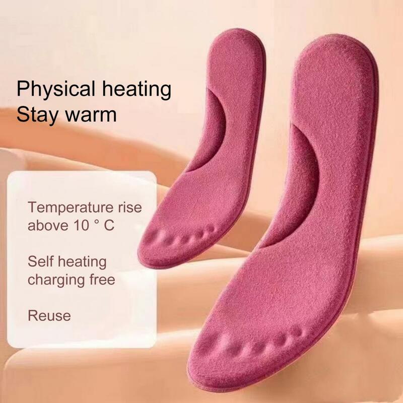 Plantillas térmicas de autocalentamiento para adultos, almohadillas térmicas Súper suaves y acogedoras, seguras para usar en invierno, 1 par