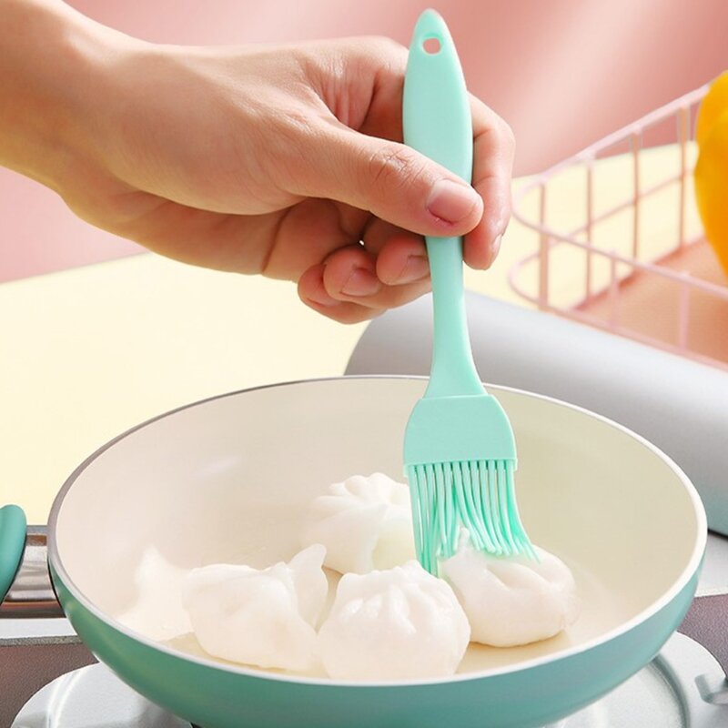 Escova pastelaria silicone resistente calor escova manteiga óleo para churrasco grill cozinhar cozimento escova