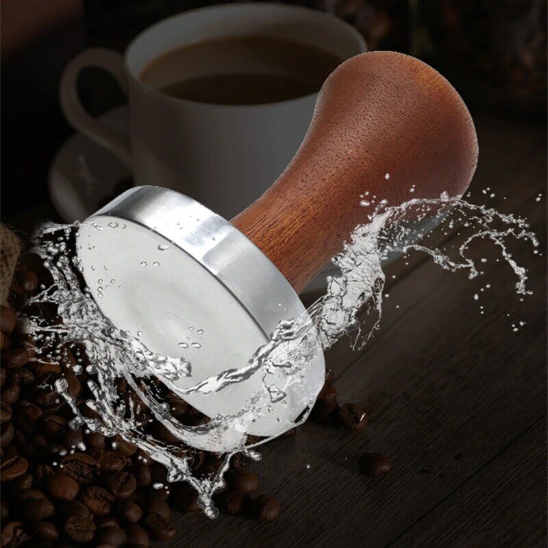 Espresso-Kaffee-Stampfer 51mm/53mm/58mm Holzgriff Pulver hammer Espresso-Manipulation Kaffee verteiler für Kaffee-Kaffeegeschirr