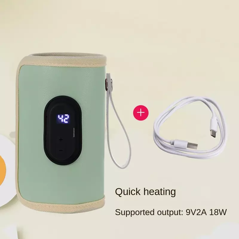 Chauffe-biSantos USB portable pour bébé, chauffe-lait pour voiture, accessoires de voyage en plein air