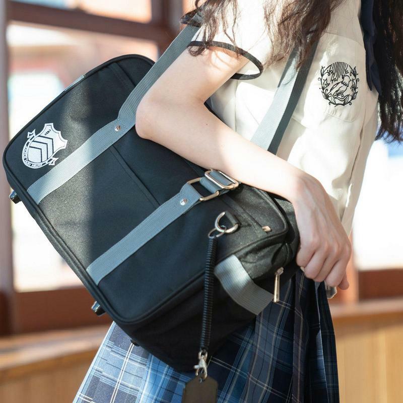 Anime Design Fashionable High School Student Bookbag Schoolbag Oxford Shoulder Bags Messenger Bag Gifts For Teenager Girls