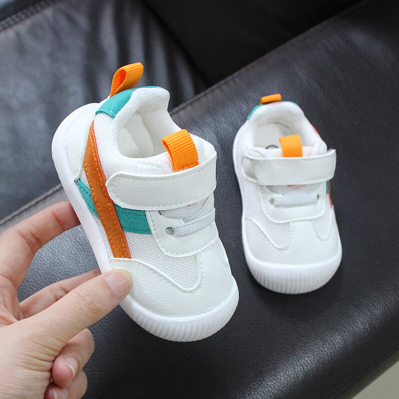 Sapatos de malha antiderrapante para bebê, sapatos individuais respiráveis para crianças de 0 a 3 anos, para meninos e meninas