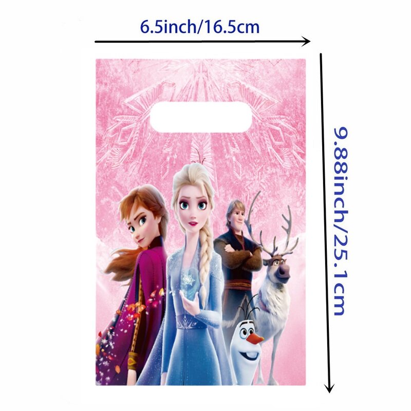 Disney Frozen Birthday Party Decorations Princess Anna Elsa Theme Candy Loot Bag sacchetto regalo Kids Girls Baby Shower Party Supplies