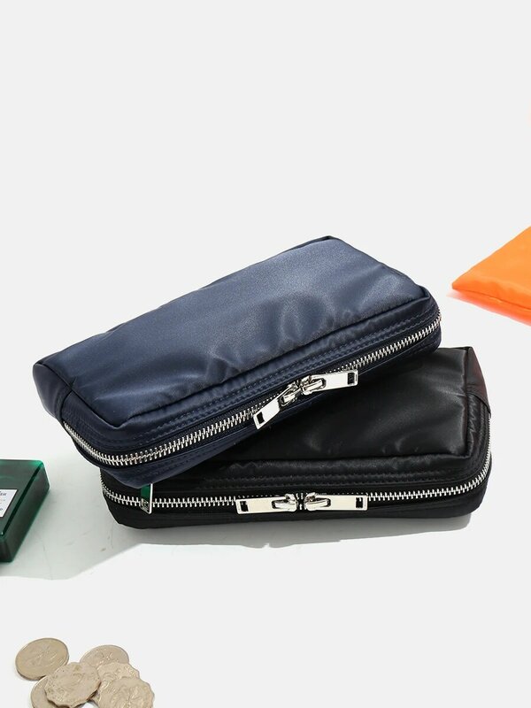 男性用防水ナイロンクロスウォレット,ロングウォレット,カジュアルカードバッグ,アウトドア用,耐久性のある財布