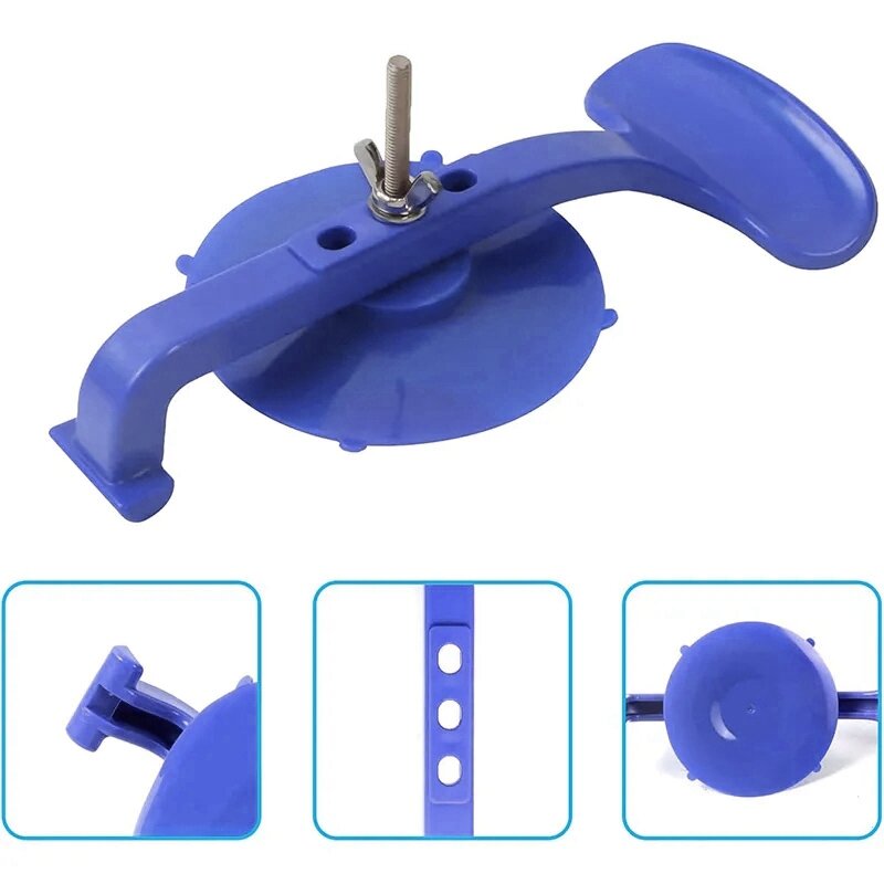 6Pc Suction Clamp Set For Sealing Rear Window To Top Convertible Glass Windshield Repair Gluing