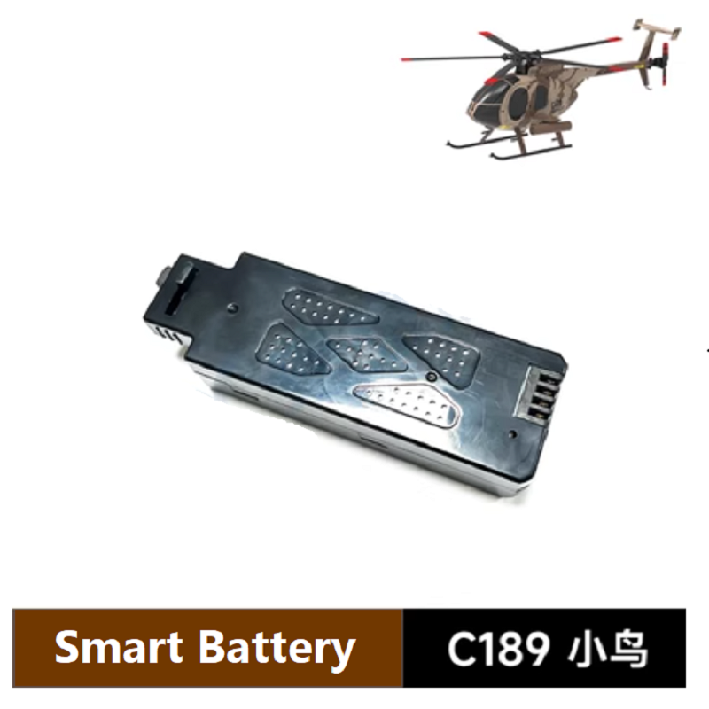 Bateria inteligente para RC EAR, Peças de reposição para helicóptero Bird RC, C189, MD500, 7.4V, 1200mAh