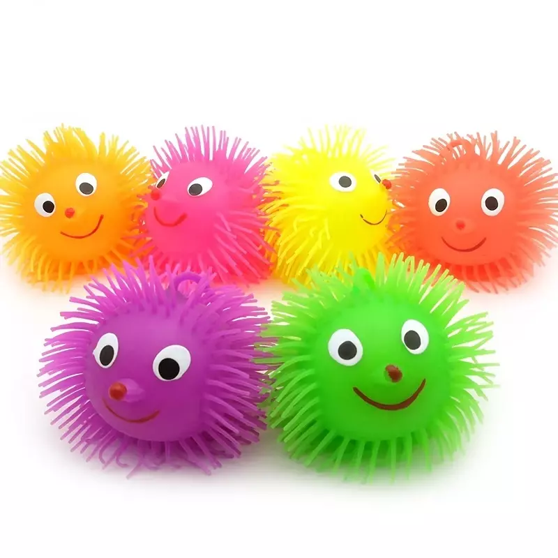 Милая Детская игрушка Flash Ball, забавные сжимаемые эластичные шарики для декомпрессии, сенсорные развивающие игрушки, подарок на день рождения