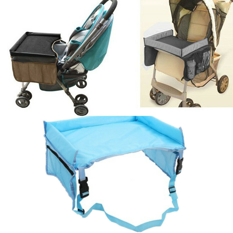 Bandeja impermeable para asiento de coche de bebé, corralito para niños, soporte para comer, mesa de bebida, portátil, valla de almacenamiento de juguetes para niños, 2021