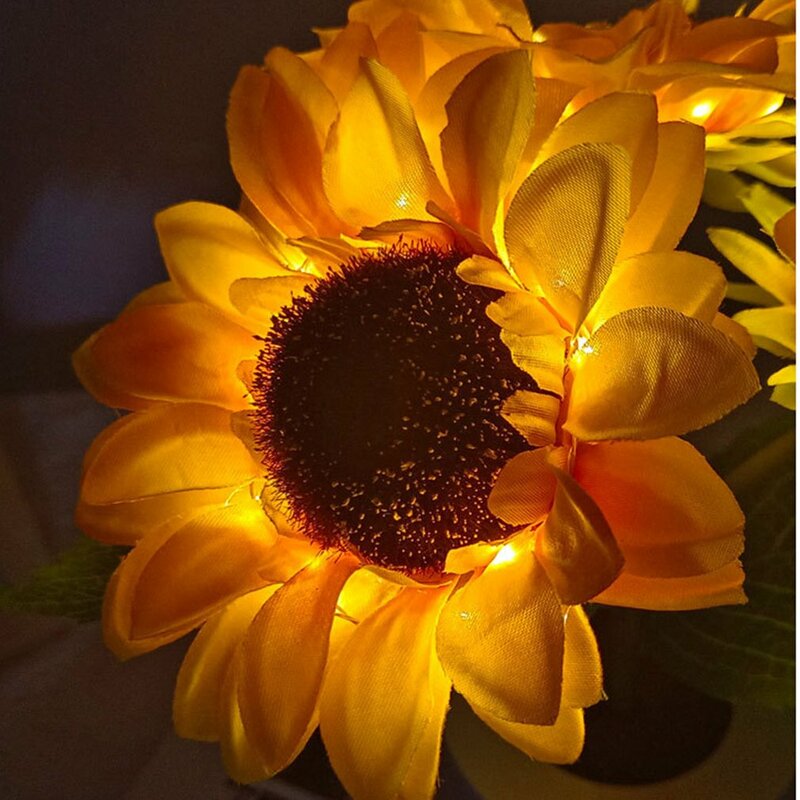 Künstliche Tulpe Sonnenblume dekorative Licht wiederauf ladbare Schlafzimmer Lampe kreative Nachtlicht für Kinder Freund Geburtstag Urlaub Geschenk