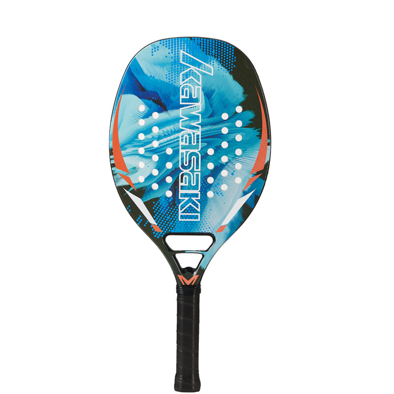 Kawasaki 12K Beach Tennis Racket Carbon Fiber Soft Face Tennis  Paddle  Racquet with Protective Bag Cover H6