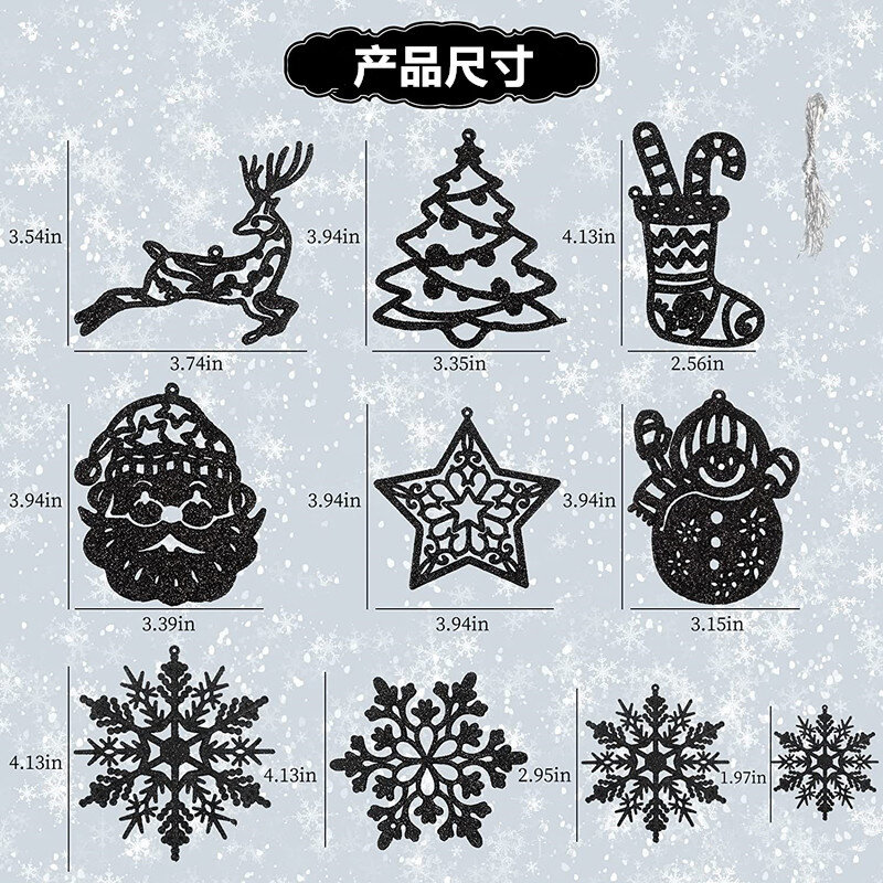 42/20 Stuks Kerstboom Decoratie Opknoping Ornamenten Boom Sneeuwpop Rendier Santa Sneeuwvlok Ornamenten Voor Nieuwjaar Winter Feest