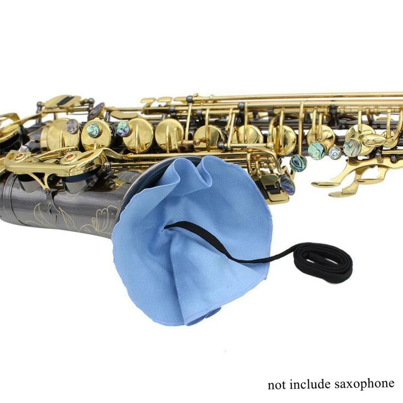 Alat pembersih klarinet saksofon 28/36 buah, Kit alat pembersih dengan bantal corong, kain pembersih ruang dalam, sikat corong