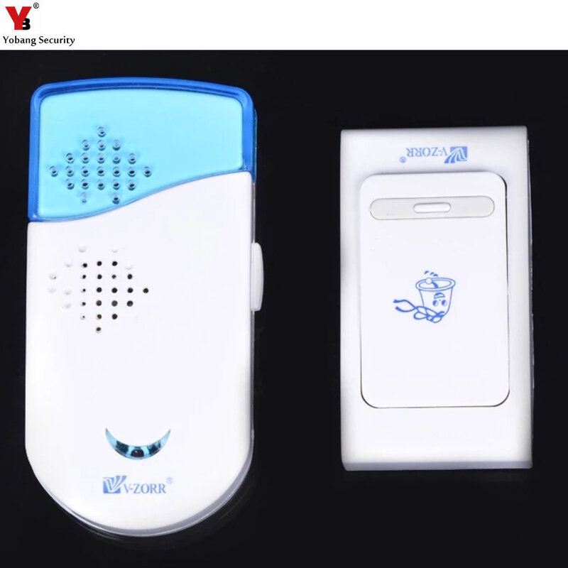 Yobang Security Wireless Doorbell, 32 Tune Songs, fácil instalação, inteligente, à prova d'água Door Bell Button para casa, escritório, hotel