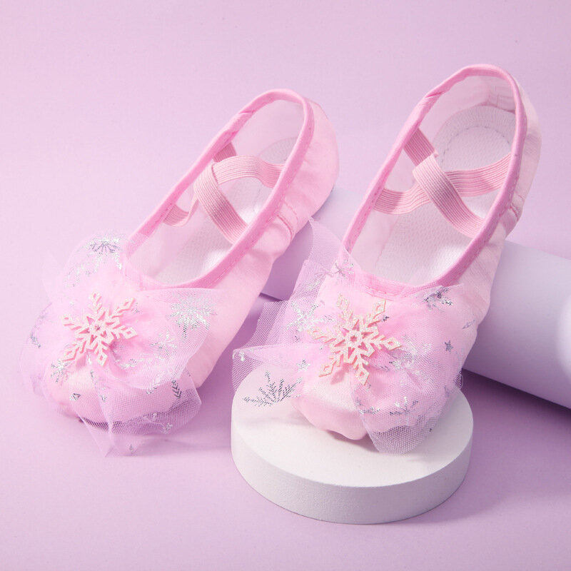 أحذية رقص الأميرة للأطفال ، أحذية مخلب القط ، الباليه بنعل ناعم ، أحذية تدريب صينية للفتيات ، أحذية باليه لطيفة للنساء