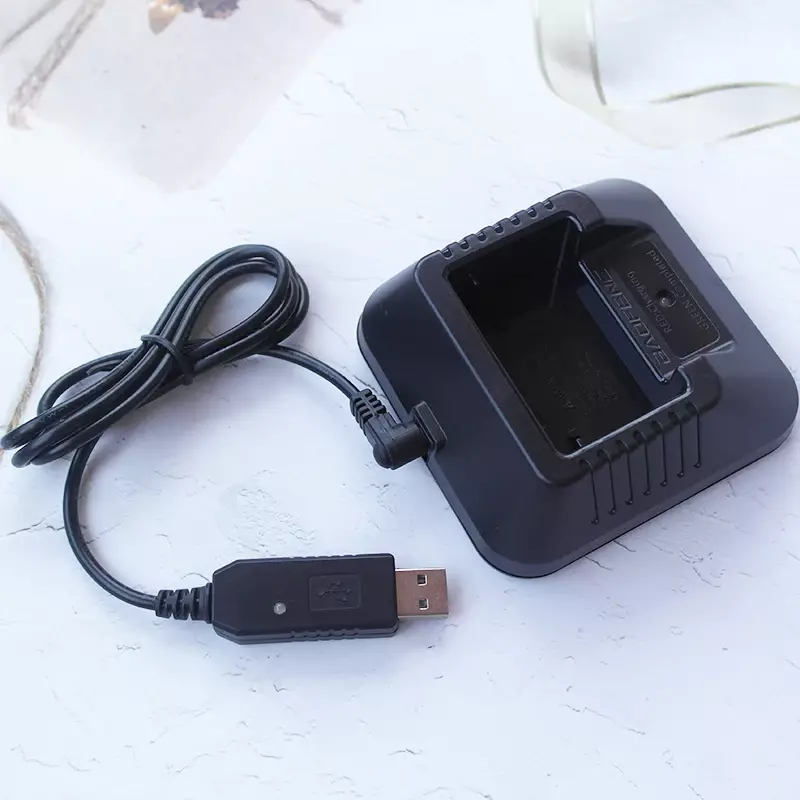 BAOFENG-cargador de walkie-talkie para coche, Cable de alimentación USB para Baofeng UV5R UV82 UV9RPlus, adaptador de UV-13PROCharging