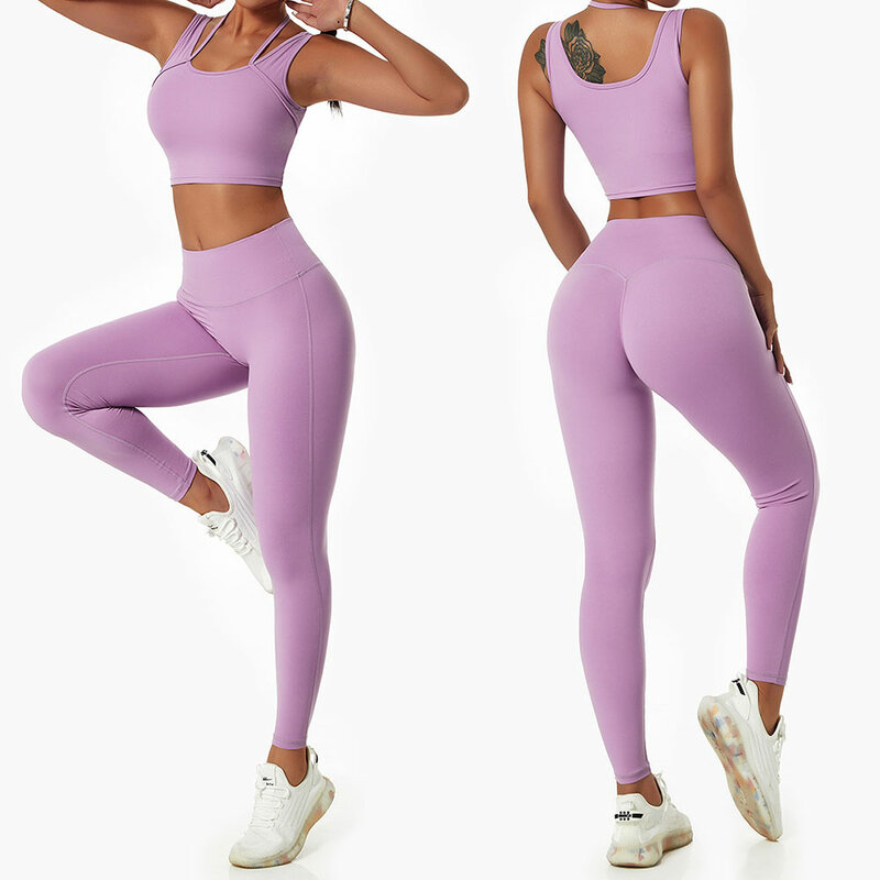 Conjunto do esporte das mulheres terno para o ginásio de fitness conjuntos de roupas das mulheres conjunto de yoga leggings