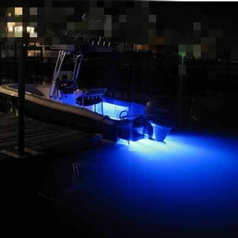 2 Buah Lampu Bawah Air Kapal Pesiar 5 Inci Lampu Navigasi LED 42 untuk Lampu Jangkar Buritan Perahu Laut Lampu Sinyal Berlayar