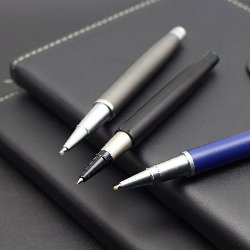 Logotipo personalizado caneta esferográfica caneta esferográfica do metal do negócio personalizado presente ad canetas neutras material de escritório