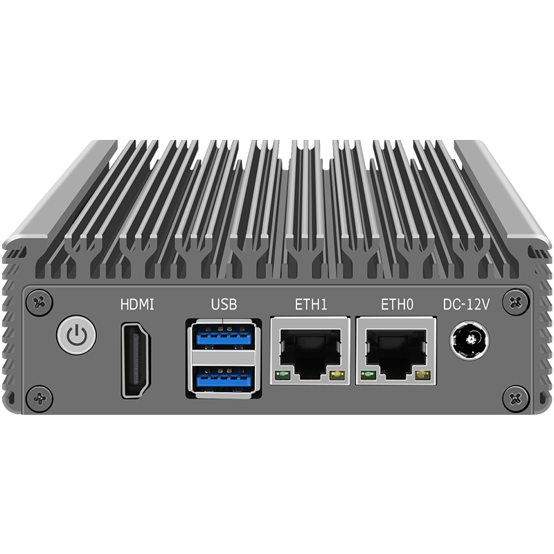 Quạt Không Cánh Mini PC Celeron N3050 N3160 N3700 Tường Lửa VPN Router 2 * Gigabit Nic HD USB3.0 Phần Cứng Cửa Ngõ Công Nghiệp Máy Tính