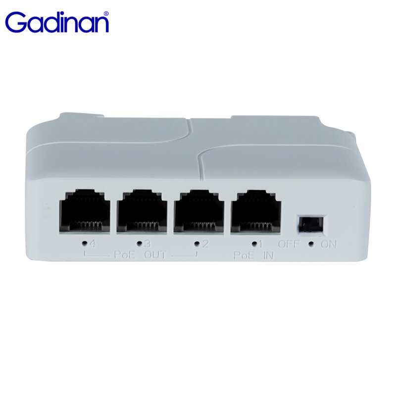 Gadinan-Extensor PoE para Câmera IP, PoE Switch, Câmera IP NVR, Cascadable passiva, IEEE802.3af, 1 a 3 portas