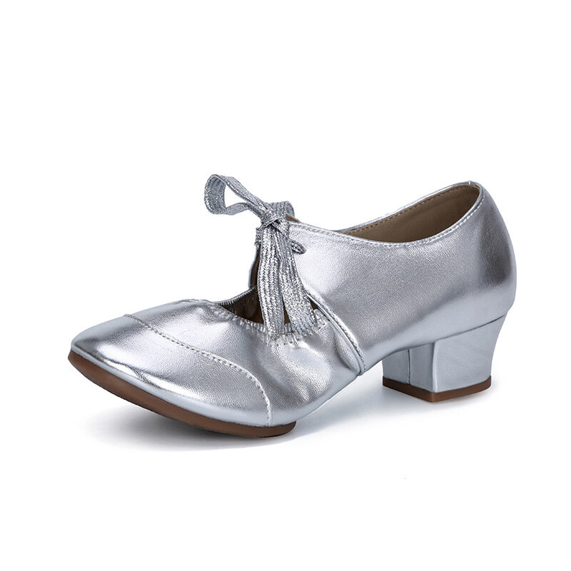 Chaussures de danse latine avec l'offre elles souples pour femmes, chaussures de danse carrées modernes, Xsilk, bateau ethnique Chia