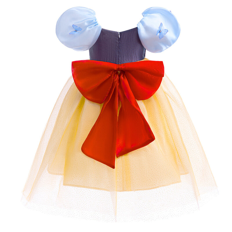 Disney Princess Snow White Girl Costume Halloween LED Light Dress Up Party Child Girl abbigliamento Cosplay Outfit Vestidos 2-10Y