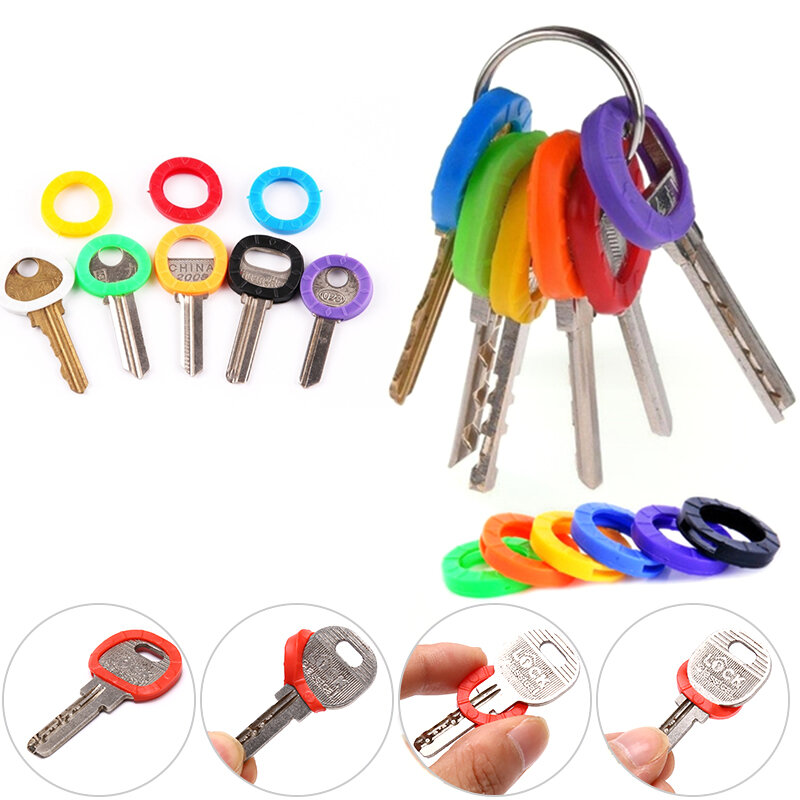 24/32 Pcs Fashion Hollow Rubber Key Covers Topper Multi Color Soft Silicone Keys Locks Cap