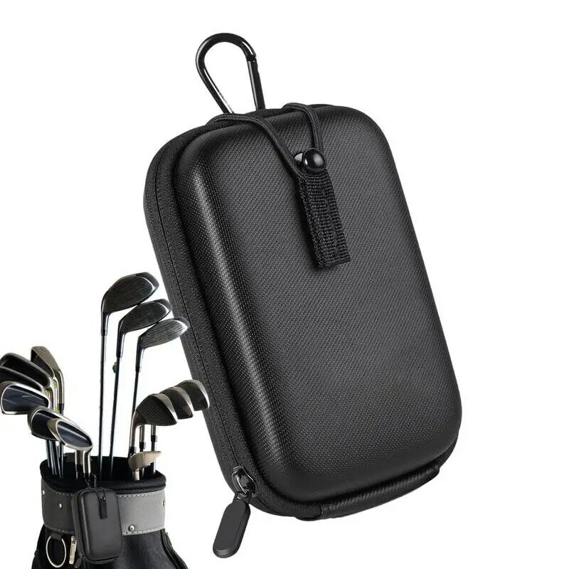 ゴルフレンジファインダーキャリングケース、ジッパー付きの強力な磁気配置ファインダー、取り外し可能なカラビナ保持付きのポータブルバッグ