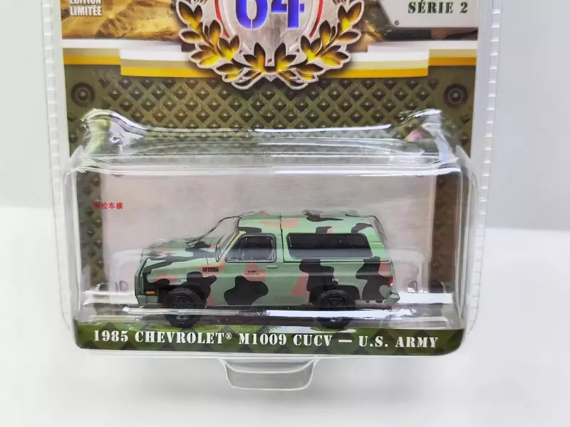 1:64 1985 Chevrolet M1009 CUCV-giocattoli per auto modello in lega di metallo pressofuso dell'esercito degli stati uniti per la collezione regalo W1288