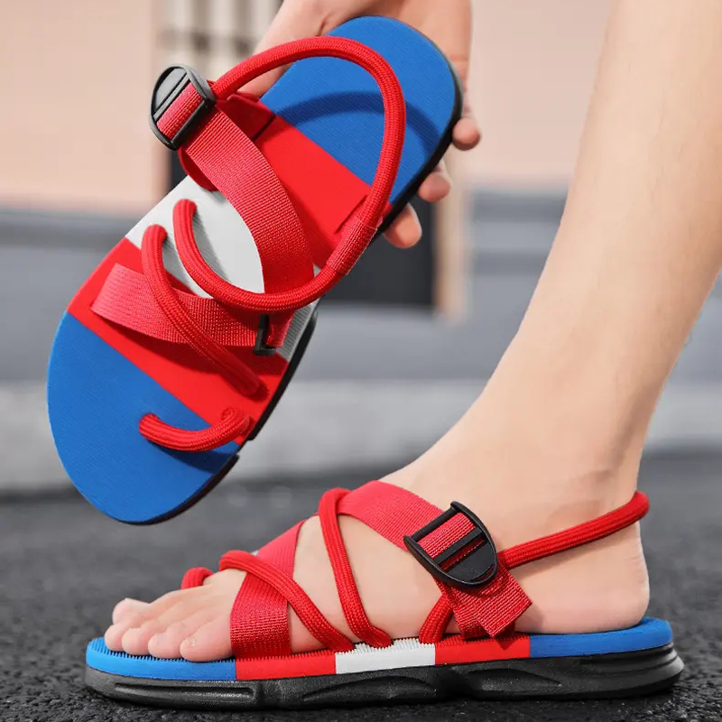 Mode Herren Strands chuhe neue coole Sommer mode All-Match Casual Sandalen einfache und bequeme Anti-Rutsch-Outdoor-Schuhe