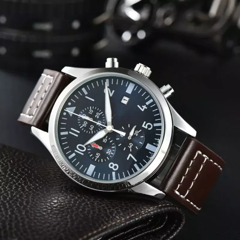 Jam tangan AAA mewah multifungsi untuk pria, arloji Top Gun gaya otomatis tanggal bisnis kronograf 2024