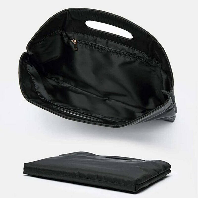 Fashion Women's Computer Handbag Business Briefcase Bag White Picture Pattern Clutch Bag Large Capacity Handbag Messenger Bag