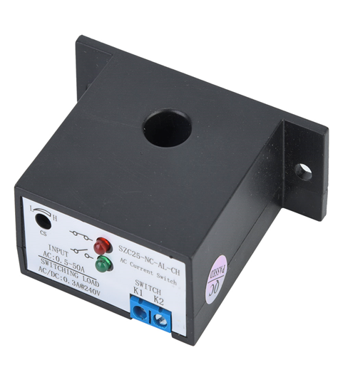 AC Current Sensing Relé Interruptor, 0-50A PLC Control Alarm Output, SZC25 Sensor Monitoring Module, SZC25-NC-AL-CH