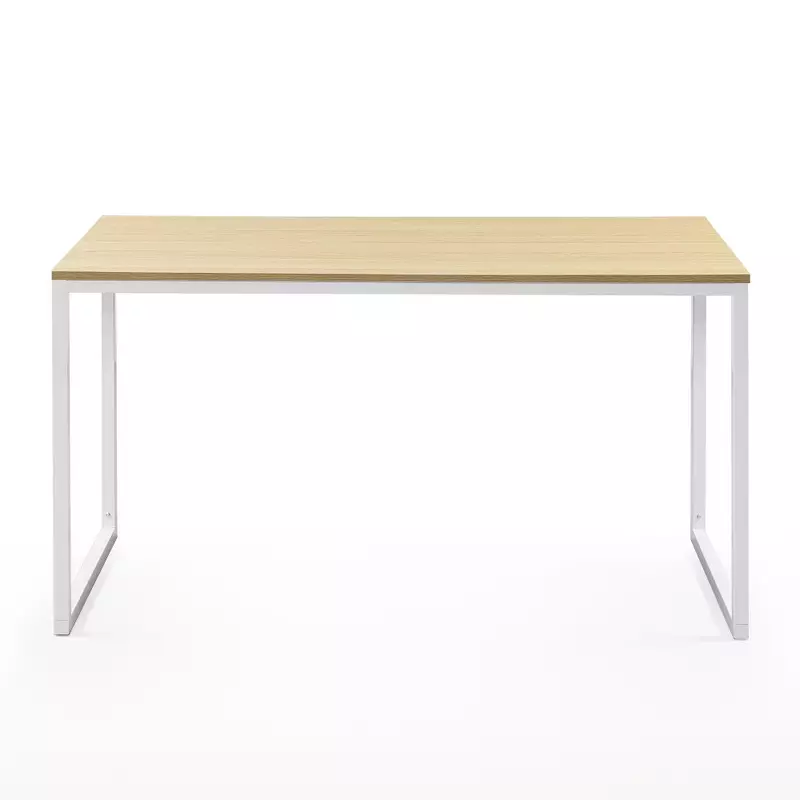 Стол с белой рамой Дженнифер 47 дюймов, натуральная офисная мебель, стоячий стол, подставка для ноутбука, регулируемый стол для ноутбука