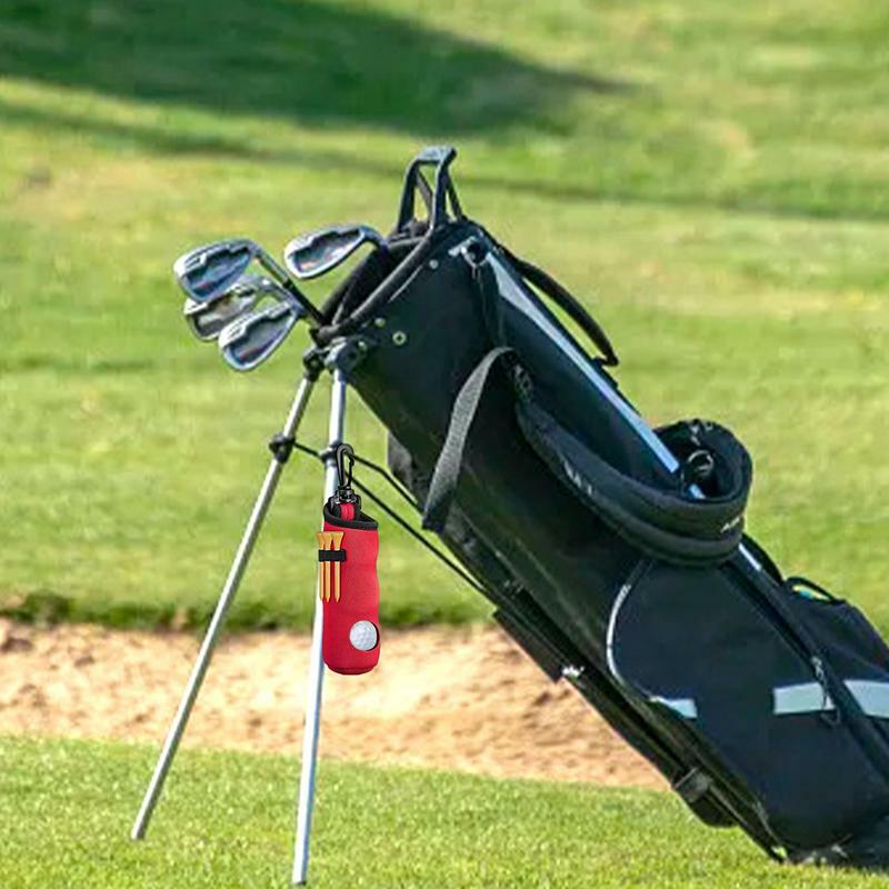 Golf Tee Houder Golfbal Houder Heuptas Golf Accessoire Taille Riem Houder Met Haak Golf Tee Organizer Tas Voor Mannen