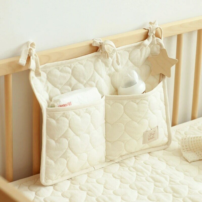 Baby Crib Organizer Bag Bedside Nappy Bag Baby Product Storage Bag Crib Bedding