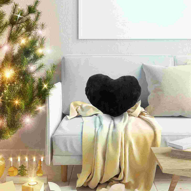 Flauschiges Herz werfen Spielzeug dekorative Spielzeuge Sofa Couch Bett Dekor herzförmige Plüschtiere