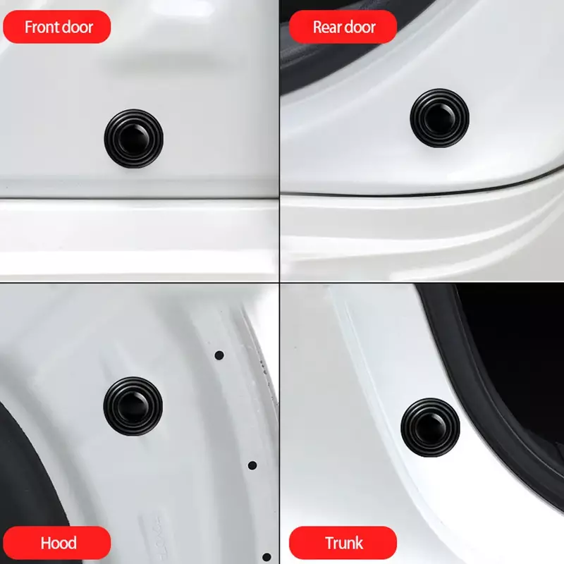 Universal Car Door Anti-Collision Shock-Absorbing Pads, Auto Porta Bumper Adesivos, Amortecedor, Juntas, Acessórios do carro, 10pcs