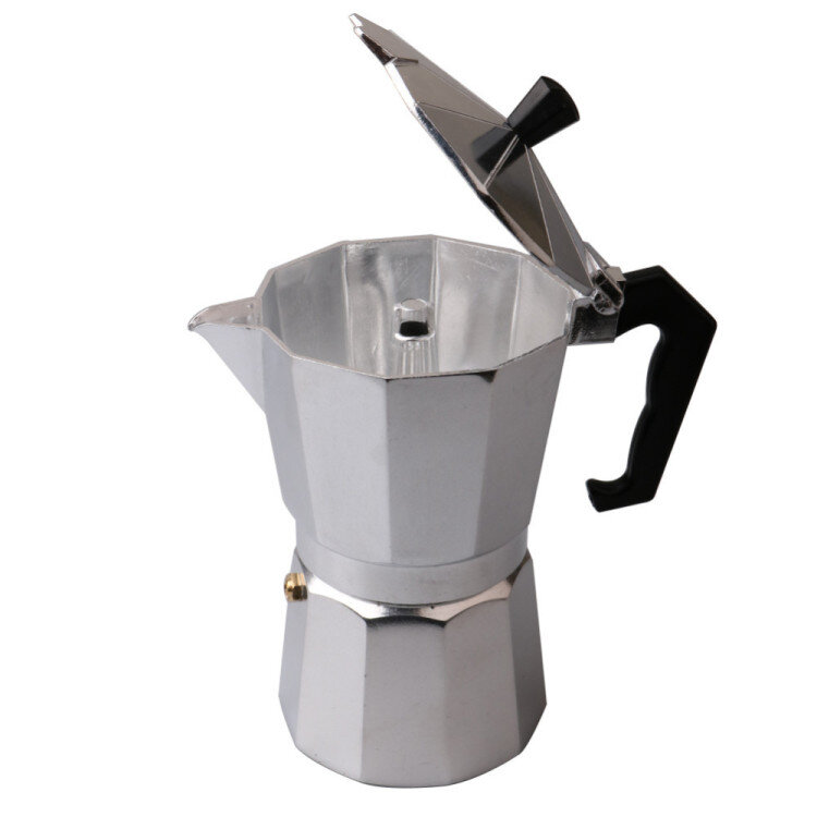 Pembuat kopi Italia, pembuat espresso moka pot stovetop dengan kopi moka