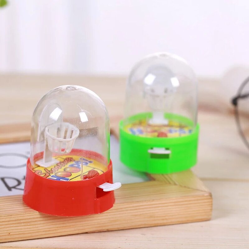 Mini cerchi da basket portatili che sparano giocattolo per bambini giocattolo interattivo portatile con palline di plastica