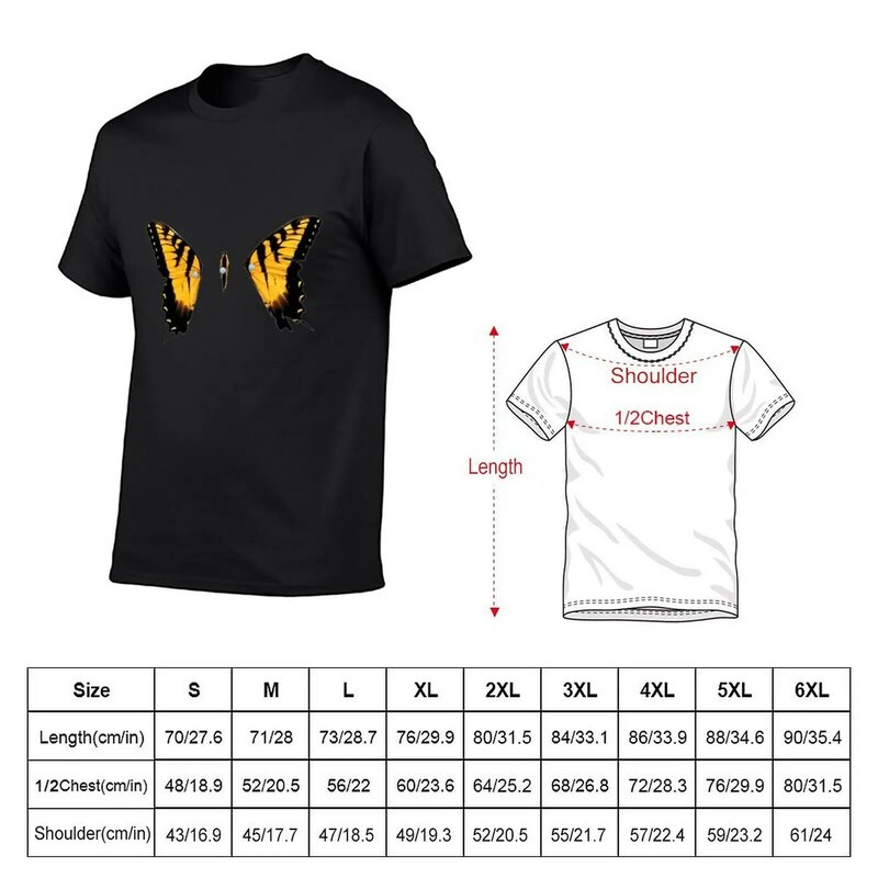 T-shirt graphique HeavyFriendsummer pour hommes, chemisier uni, nouveaux yeux, vêtements